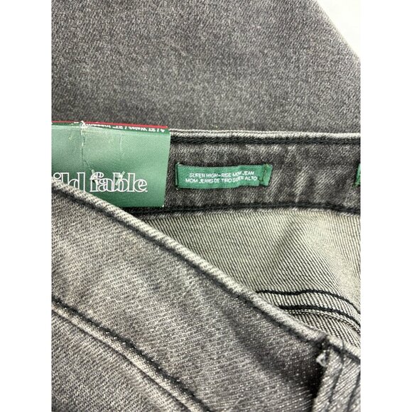 Wild Fable Womens Size 4 Black Super High Rise Mom Jeans Tapered Leg Denim Pants - Picture 5 of 6